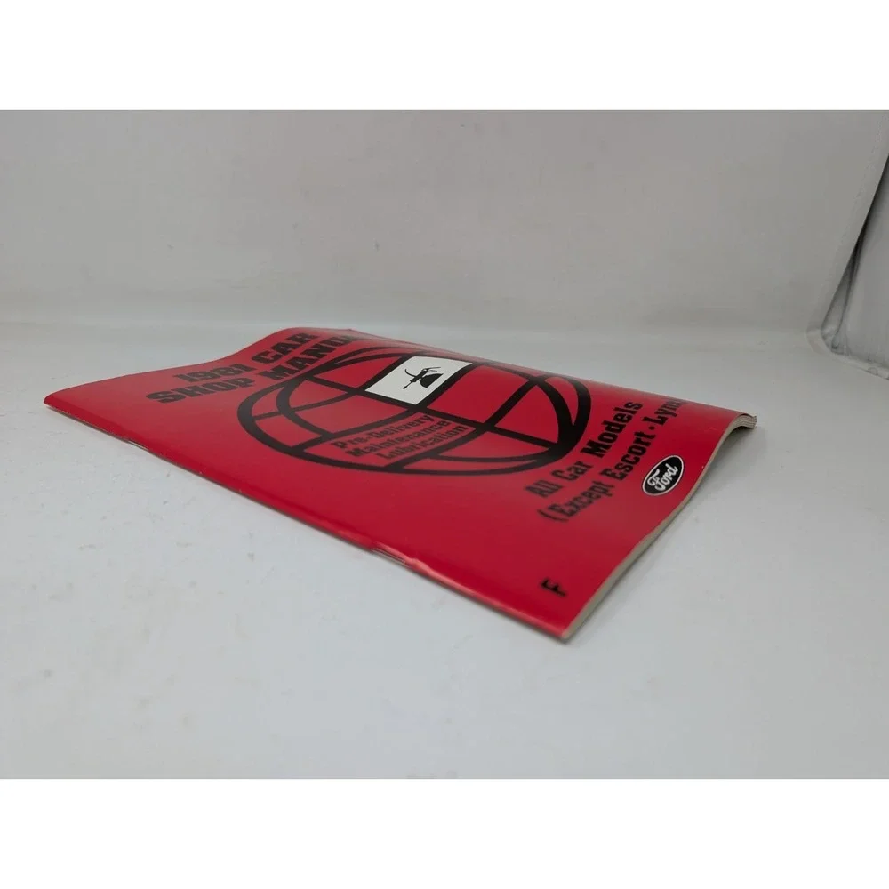 1981 Ford Lincoln Mercury Pre-Delivery Maintenance Lubrication‎ Shop Manual